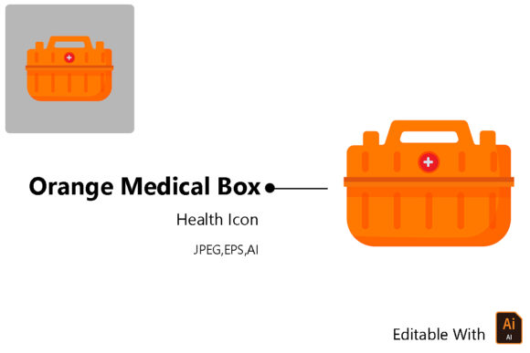 Download Health Icon Vector - Orange Medical Box - Medical Collection