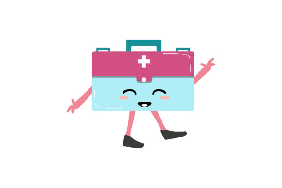Download Medical Icon Kawaii Pink Blue Doctor Box - Medical Collection